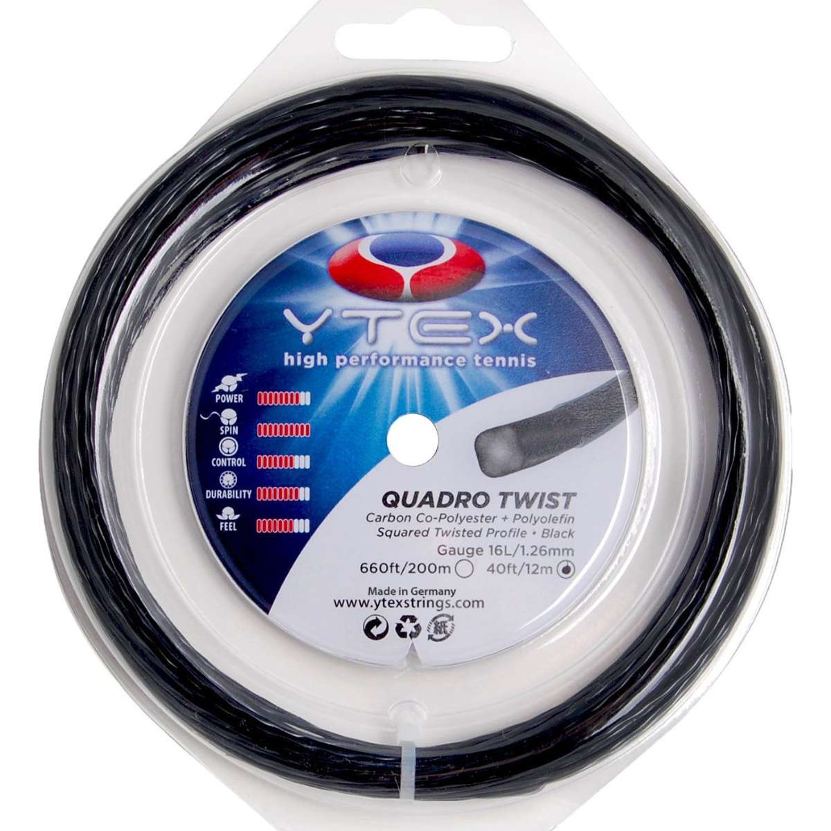 Quadro Twist tennis string